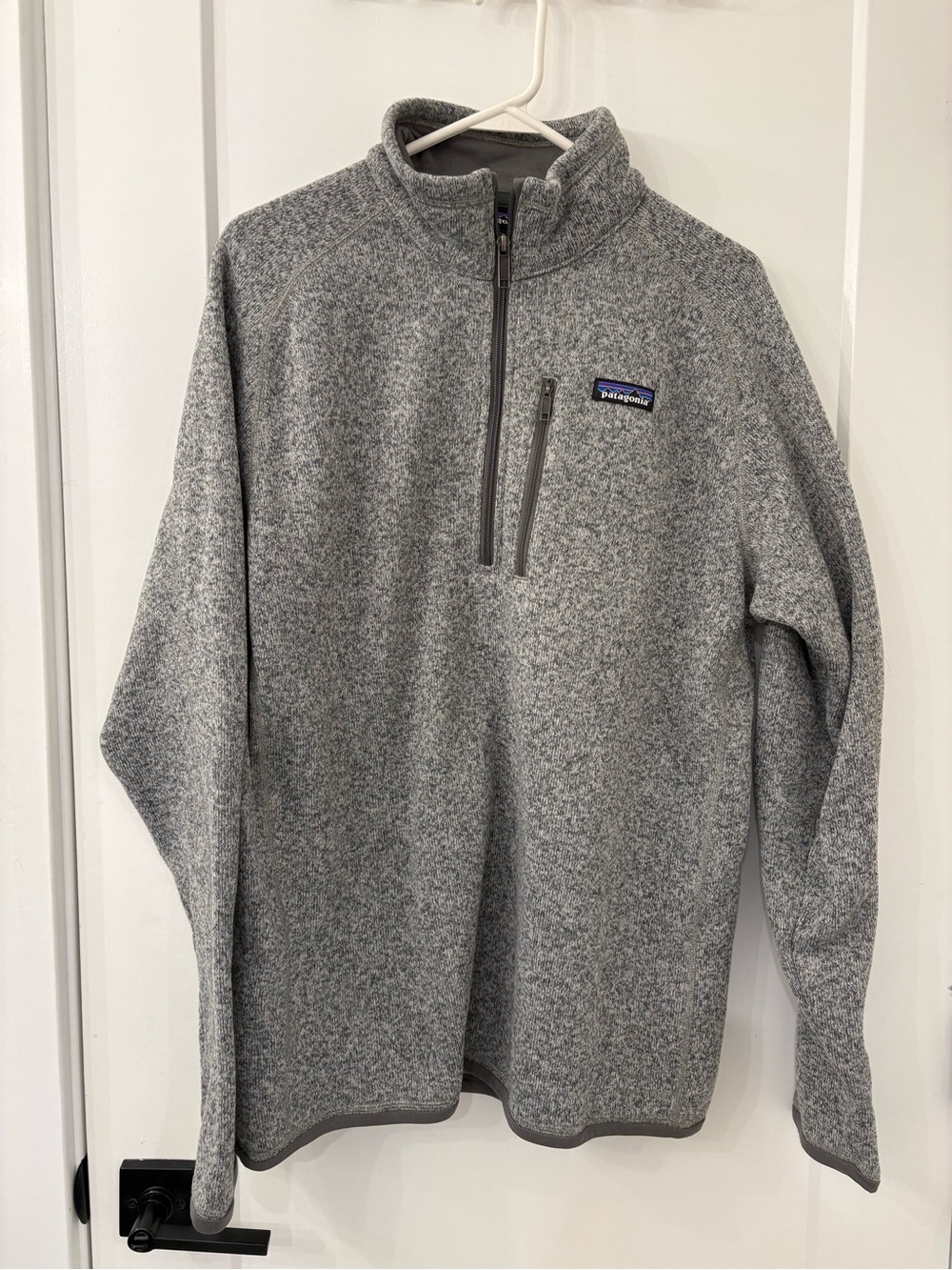 Patagonia Men's Grey Heather Quarter-Zip Pullover Size Large NWOT